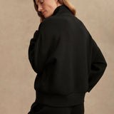 Hawley Half-Zip Sweat Top - Black
