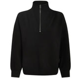 Hawley Half-Zip Sweat Top - Black