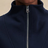 Hawley Half-Zip Sweat Top - Navy
