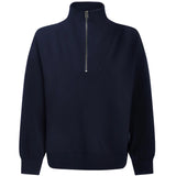 Hawley Half-Zip Sweat Top - Navy