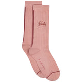 Ivan Light Rib Sock - Pale Mauve