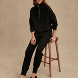 The Slim Cuff Pant 25" - Black