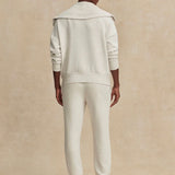 The Slim Cuff Pant 25" - Ivory Marl