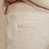 The Slim Cuff Pant 27,5" - Ivory Marl