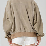 Vivienne Suede Jacket - Deep Olive