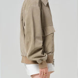 Vivienne Suede Jacket - Deep Olive