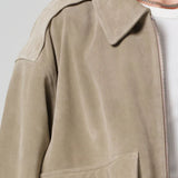 Vivienne Suede Jacket - Deep Olive