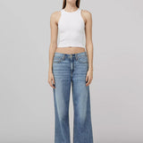 Featherweight Logan Mid Rise Wide Leg - Audrey