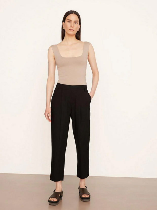 Drapey Pull On Trousers - Black