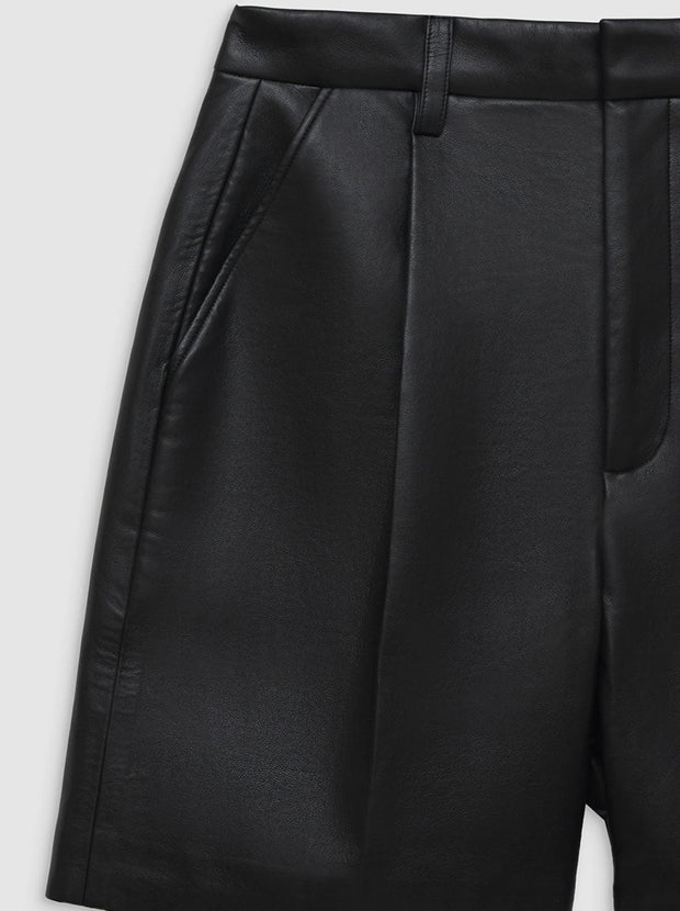 Carmen Shorts - Black Recycled Leather