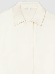 Julia Silk Blend Shirt - Ivory