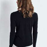 Gamipy Long Sleeve Round Neck T-Shirt - Noir