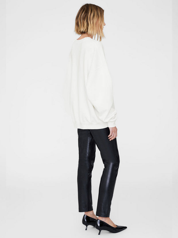 Miles Oversized Sweatshirt Letterman - Off White
