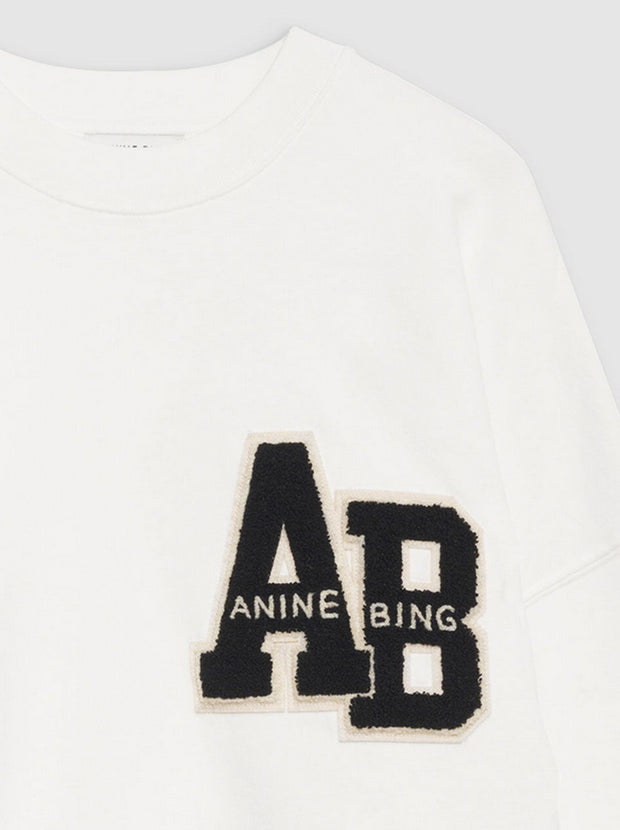 Miles Oversized Sweatshirt Letterman - Off White