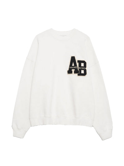 Miles Oversized Sweatshirt Letterman - Off White