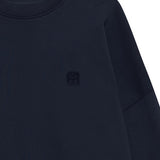 Miles Sweatshirt Framed Monogram - Washed Navy