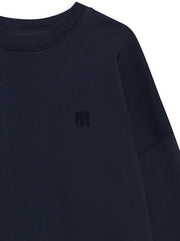 Miles Sweatshirt Framed Monogram - Washed Navy