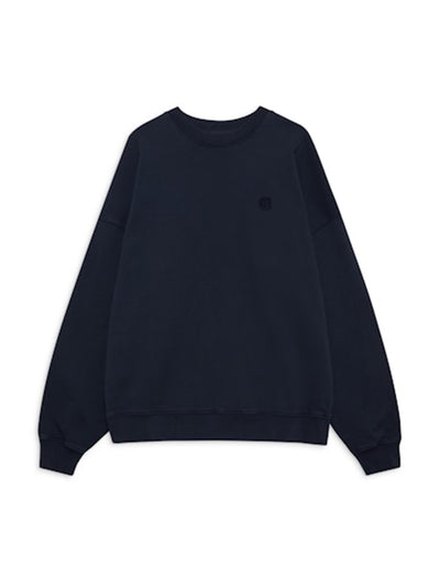 Miles Sweatshirt Framed Monogram - Washed Navy