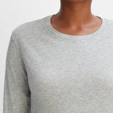 Essential Long Sleeve Crew T-Shirt - Heather Grey