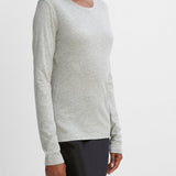 Essential Long Sleeve Crew T-Shirt - Heather Grey