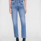 Jane Straight Leg Jean - Cascade Blue