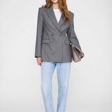 Tiphaine Blazer - Light Grey Pinstripe