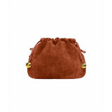 Charm Pouch Mini - Saddle Brown Suede