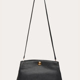 Pushlock Pouch - Black Leather