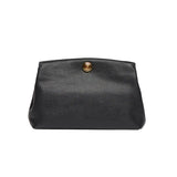 Pushlock Pouch - Black Leather