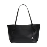 Sprout Tote Midi - Black Leather