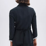 Chappel Linen-Blend Blazer - Black