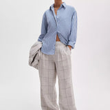 Connie Stripe Shirt -  Navy