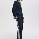 Frank Mixed-Media Blazer - Salute
