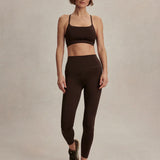 Assure High-Rise Legging 25" - Coffee Bean