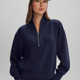 Davidson Half-Zip Sweat Top - Blue Nights