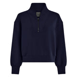 Davidson Half-Zip Sweat Top - Blue Nights
