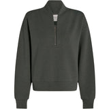 Davidson Half-Zip Sweat Top - Olive Marl