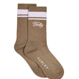 Lamar Club Stripe Sock - Desert Taupe