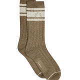 Malissa Plush Wide Rib Sock - Mink Taupe Marl