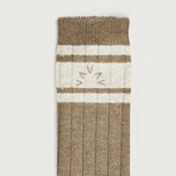 Malissa Plush Wide Rib Sock - Mink Taupe Marl