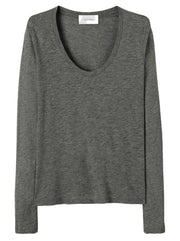 Jacksonville Cotton-blend L/S Tee - Anthracite