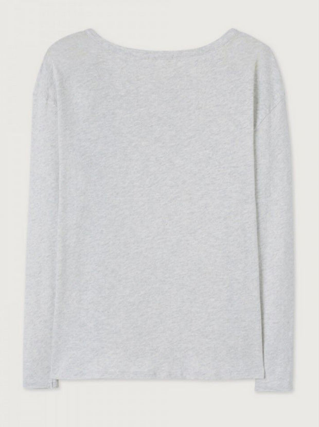 Sonoma L/S Henley T-Shirt - Arctic Grey Melange