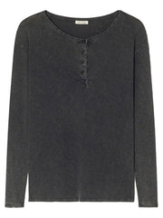 Sonoma L/S Henley T-Shirt - Vintage Black