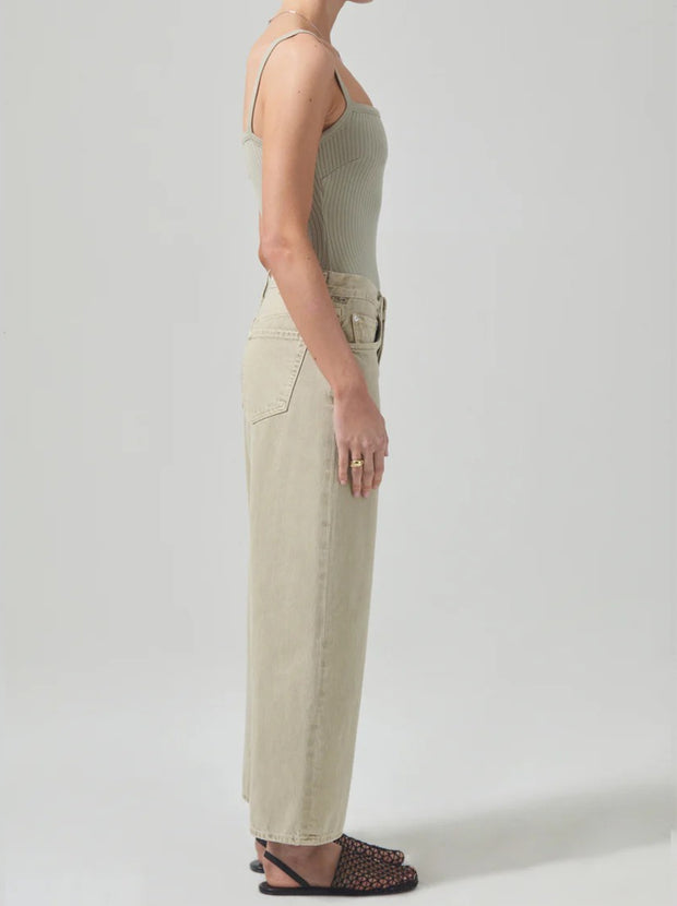 Pina Low-Rise Baggy Crop - Alfalfa