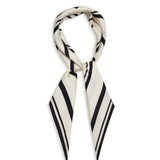 York Scarf - Ivory and Black Monogram