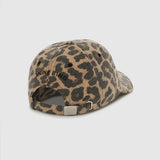 Jeremy Baseball Cap - Black and Brown Leopard