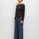 The Margo Long Sleeve Tee - Chocolate