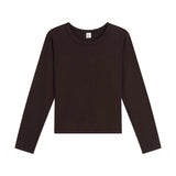 The Margo Long Sleeve Tee - Chocolate