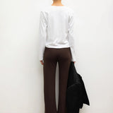 The Margo Long Sleeve Tee - White