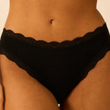 Mid-Rise Knicker - Black